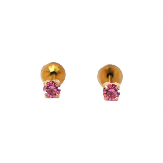 187 G/P 3MM CRYSTAL OCT/ROSE CODE