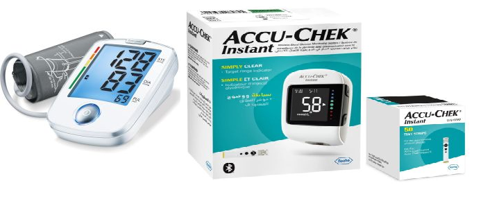ACCU-CHEK INSTANT+BEURER BLOOD PRESSURE MONITOR