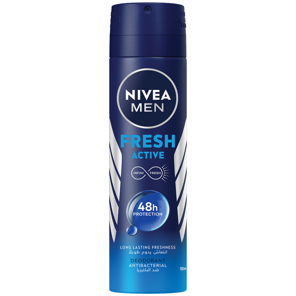 [I143587] NIVEA MEN DEO FRESH ACTIVE 48H SPRAY 150 ML