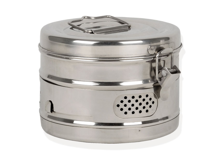 STAINLESS STEEL DRUMS FOR COTTON AND GAUZE