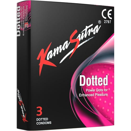 [I143620] KAMASUTRA DOTTED 3 CONDOMS
