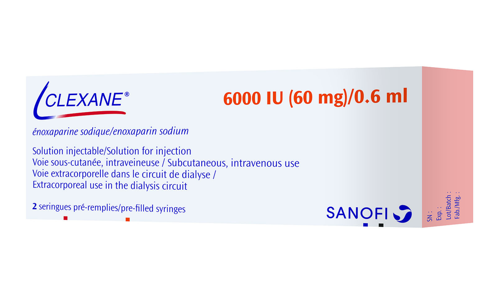 CLEXANE 60MG/ 0.6ML 2 SYRINGS