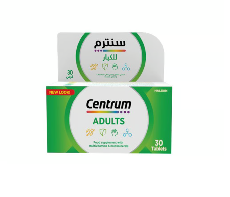 CENTRUM ADULTS 30 TABLETS