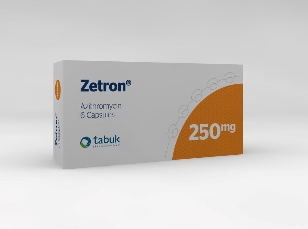 ZETRON 250 MG 6 CAPSULES