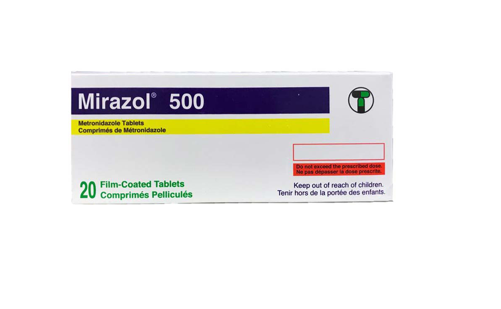 MIRAZOL 500 MG 20 TABLETS