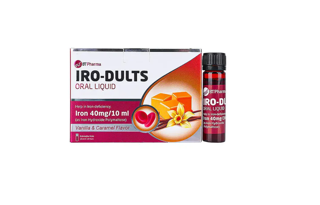 IRO-DULTS سائل فموي 40 ملغ/10 مل 10 قوارير صالحة للشرب