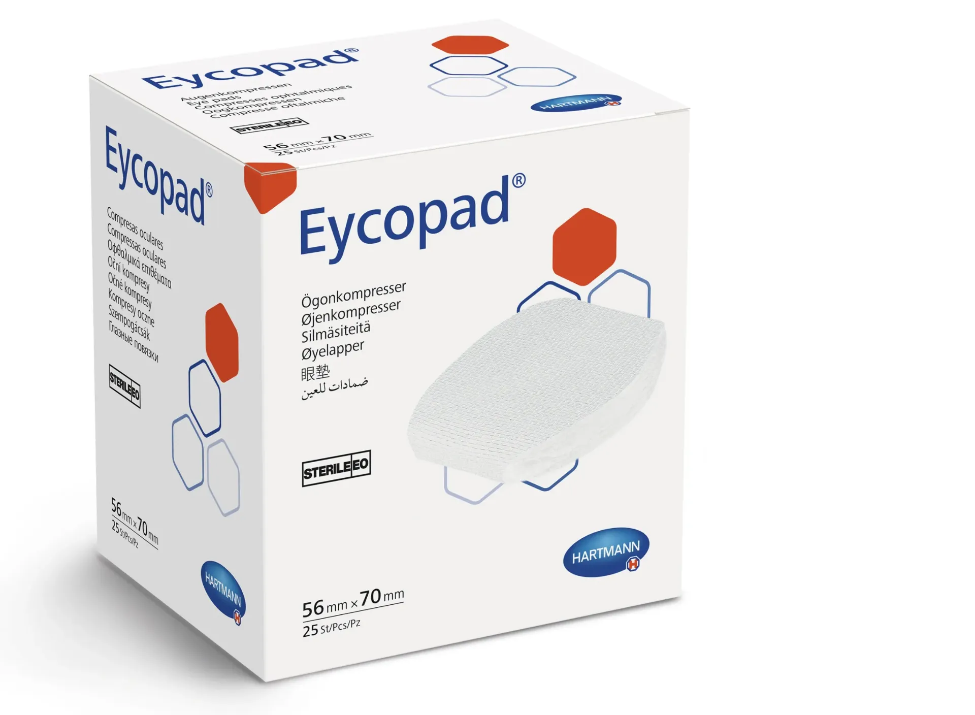 EYCOPAD 56MM X 70MM 25 PCS