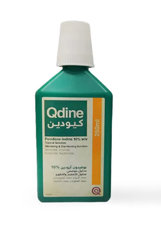QDINE 10% ANTISEPTIC TOPICAL SOLUTION 250 ML