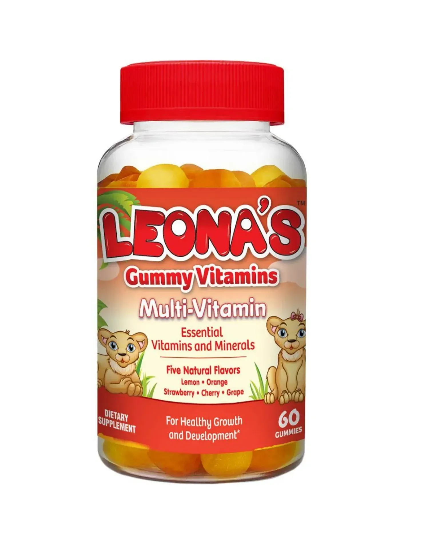 [I143911] LEONA'S CHILDRENS MULTI-VITAMIN 60 GUMMIES