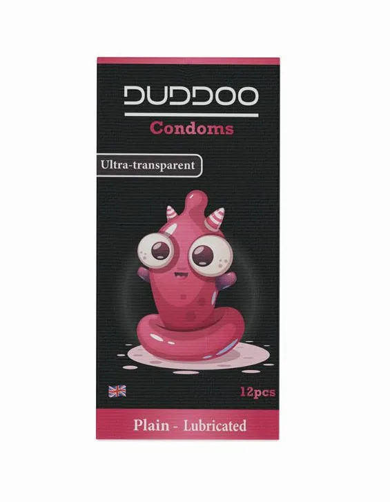 DUDDOO LUBRICATED PLAIN 12 CONDOMS