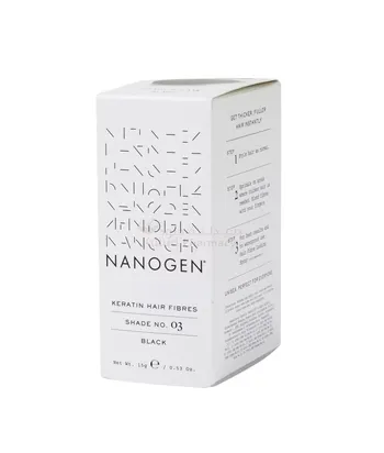 [I143999] NANOGEN KERATIN HAIR FIBRES SHADE NO.03 BLACK