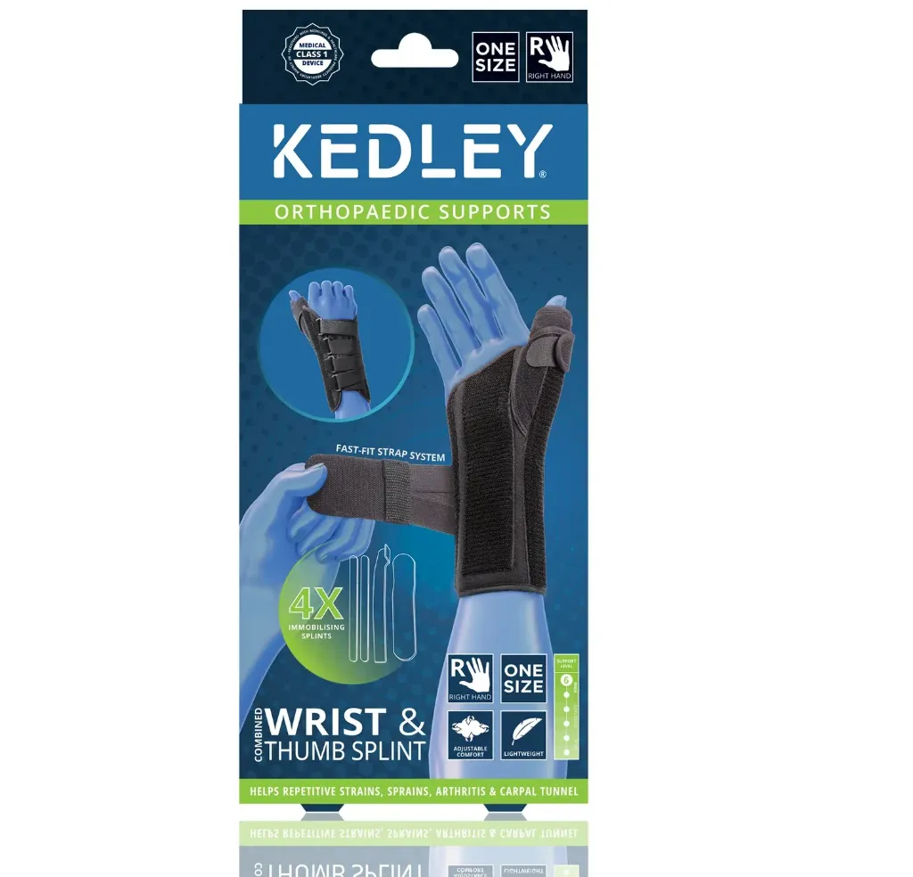 [I144066] KEDLEY COMBINED WRIST & THUMB SPLINT UNI LIFT HAND ONE SIZE