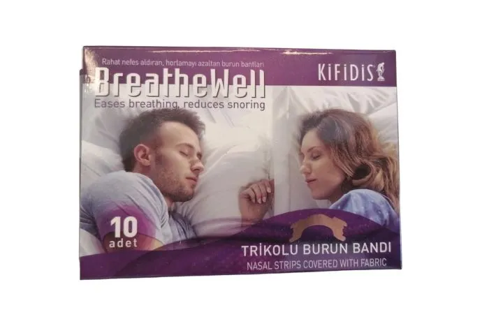 [I144074] KIFIDIS BREATHEWELL NASAL STRIPS COVERED WITH FABRIC 10 PCS