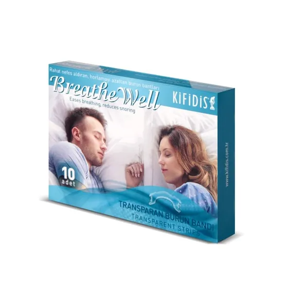 [I144075] KIFIDIS BREATHEWELL NASAL TRANSPARENT STRIPS 10 PCS