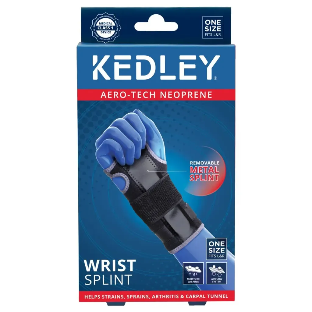 [I144122] KEDLEY WRIST SPLINT METAL SPLINT ONE SIZE FITS L&R