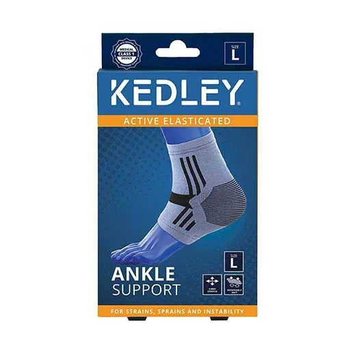 [I144168] KEDLEY ACTIVE ELASTICATED ANKLE SUPPORT MEDIUM