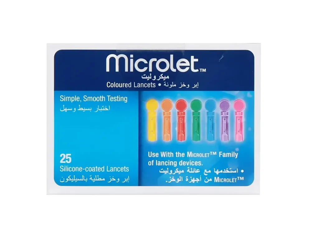 [I144186] MICROLET SILICON COATED 25 LANCETS