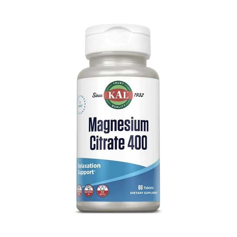 KAL MAGNESIUM CITRATE 400 MG 60 TABLETS