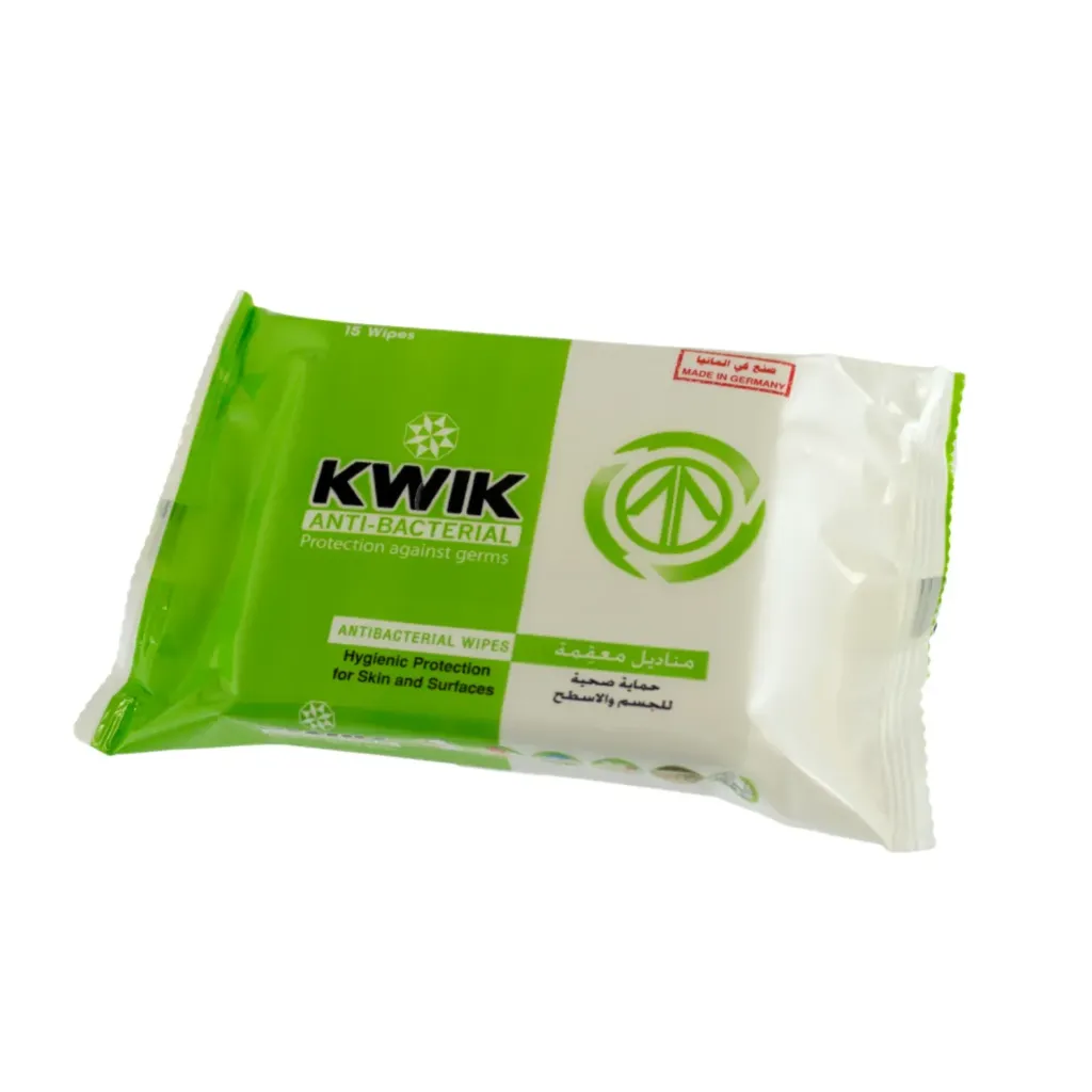 KWIK ANTIBACTERIAL 15 WIPES
