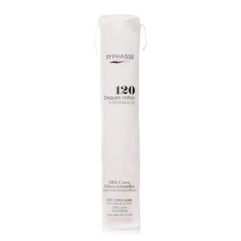 [I144283] BYPHASSE COTTON MAKE UP REMOVAL 120 PADS