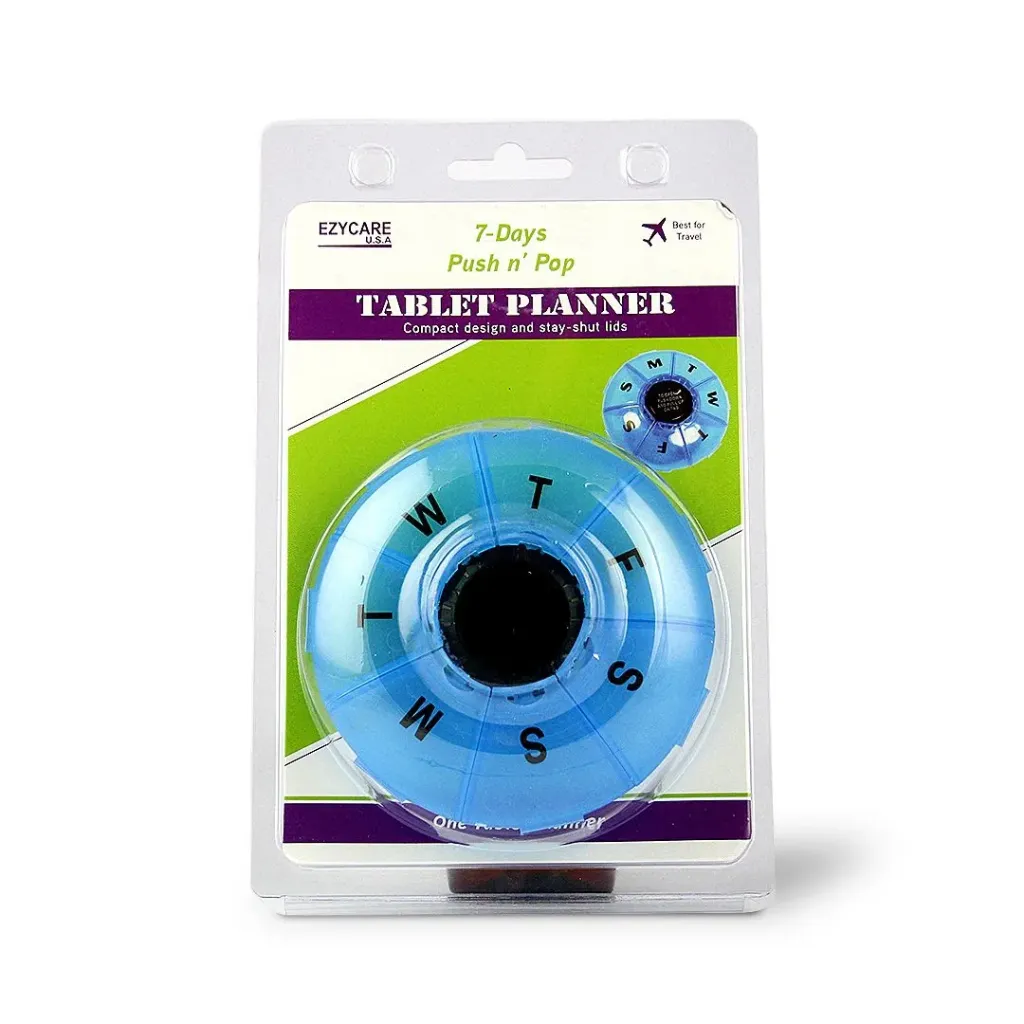 EZYCARE PLUS 7-DAYS PUSH N POP TABLET PLANNER BLUE