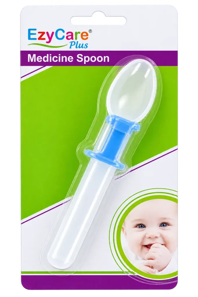 EZYCARE PLUS MEDICINE SPOON WITH CAP BLUE