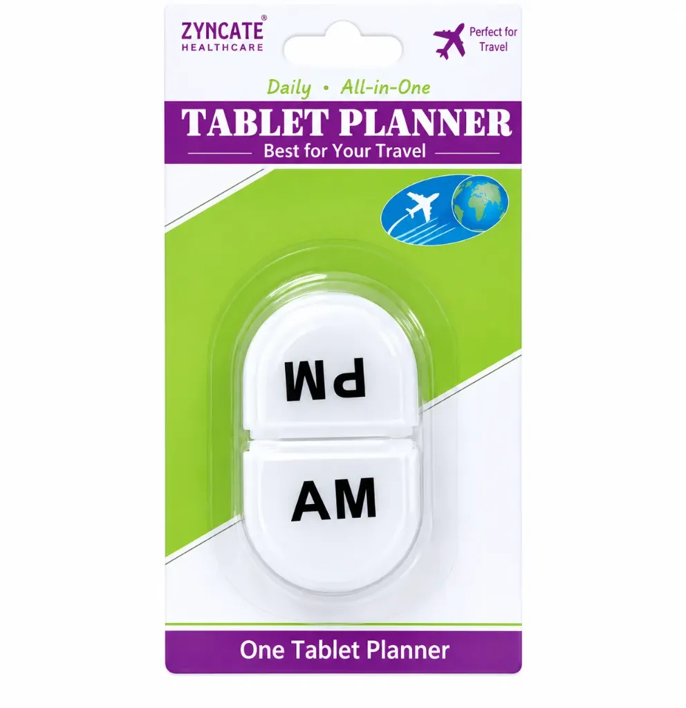 EZYCARE PLUS DAILY AM-PM TABLET PLANNER WHITE