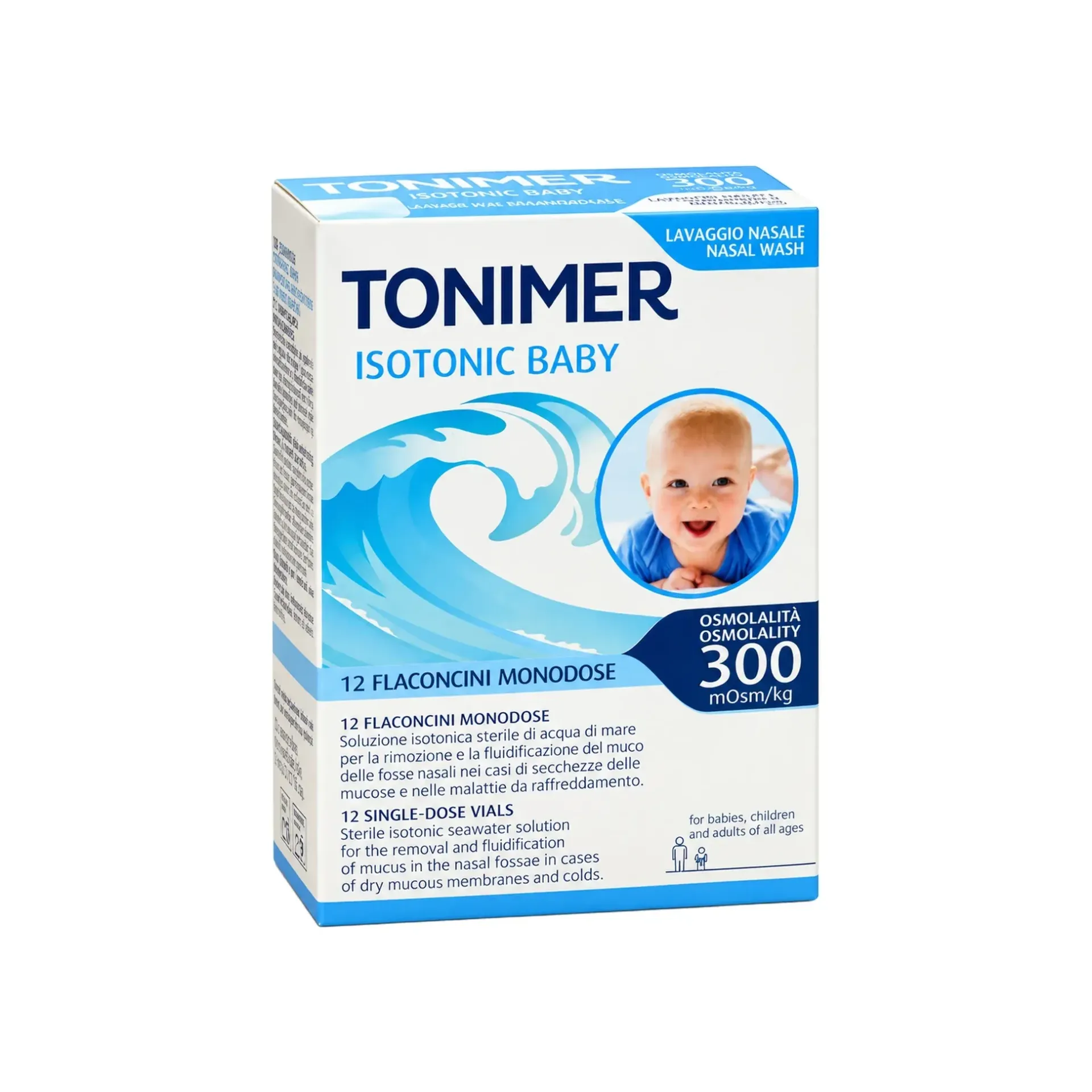 TONIMER MONODOSE 12 VIALS SEA WATER SOLUTION
