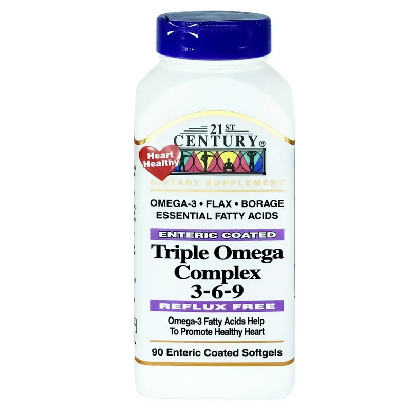 21C TRIPLE OMEGA COMPLEX 369 90 SOFTGELS Rosh Medical Company