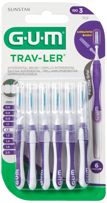 GUM TRAVELER 1.2 MM VIOLET 1512 | Rosh Medical Company