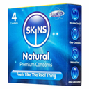 SKINS NATURAL 4 CONDOMS