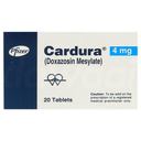 CARDURA 4 MG 20 TABLETS