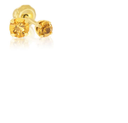 175 18K GOLD PLATED SMALL DIAMOND EARING 3MM
