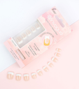 INVOGUE FRENCH NATURAL PINK SQUARE 24 NAILS